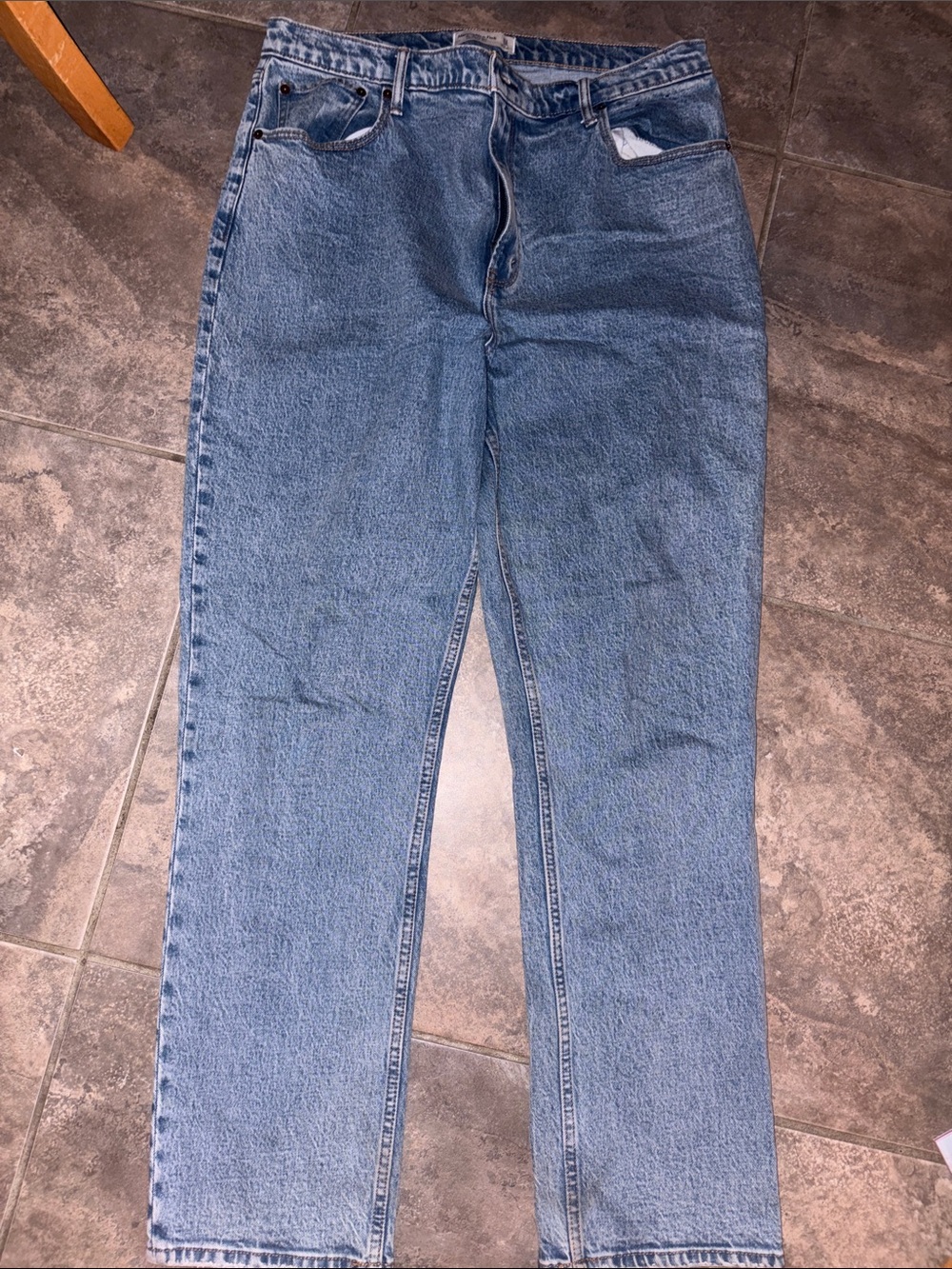 Abercrombie & Fitch Light Blue Straight Leg Denim Jeans